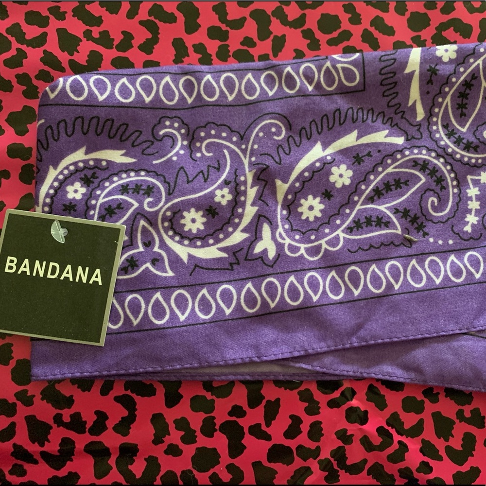 Purple bandana
